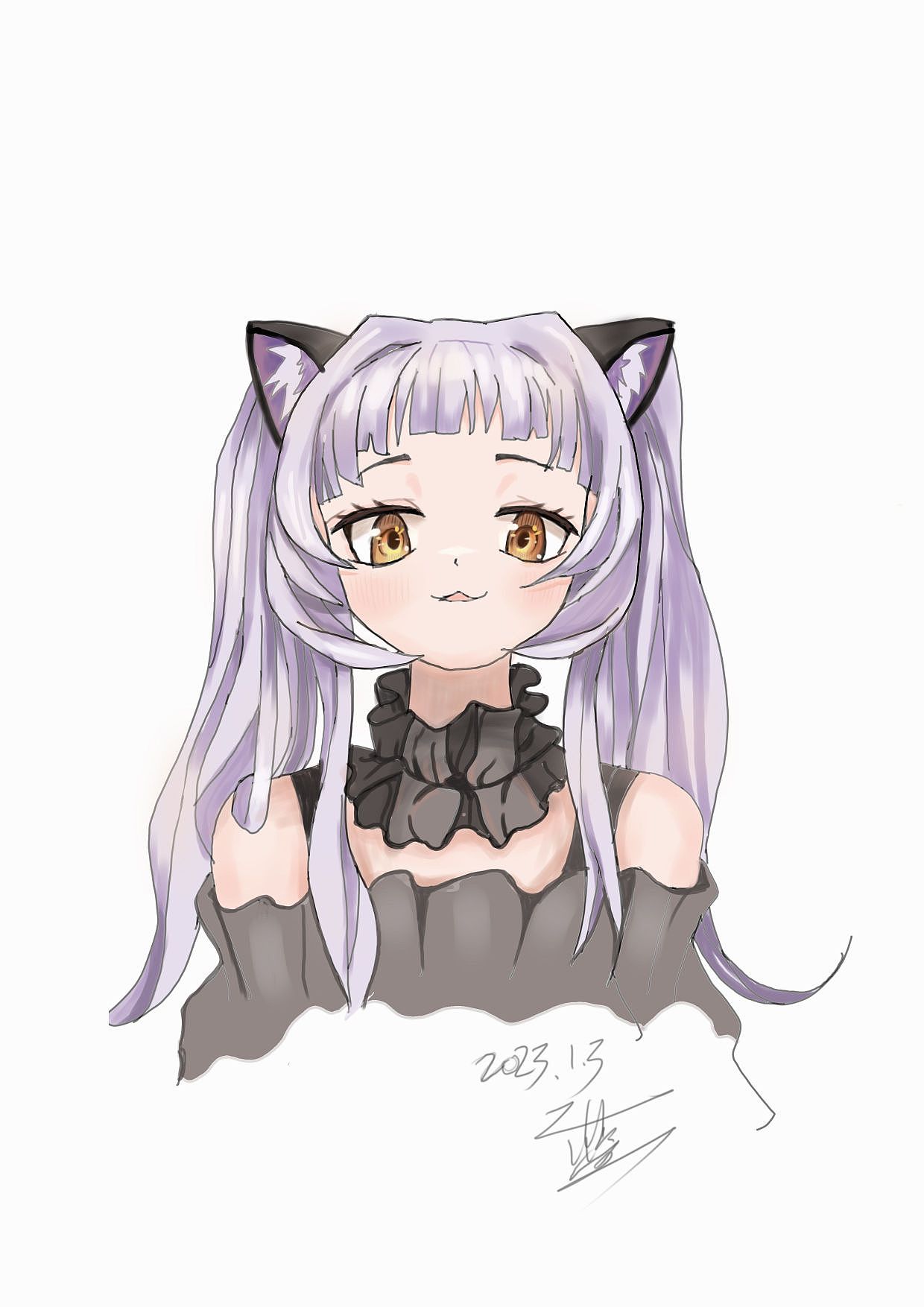 板绘练习加控笔第四天（图ZMzI2OTcyMTg4） - 单幅漫画 - 站酷设计师二蓝蓝原创素材 - 站酷ZCOOL