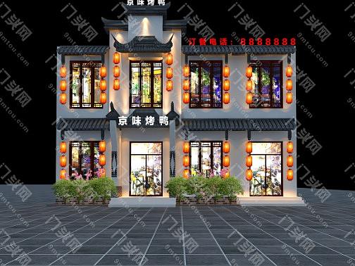 烤鸭店门头-烤鸭店装修效果图_烤鸭店图片_烤鸭店设计