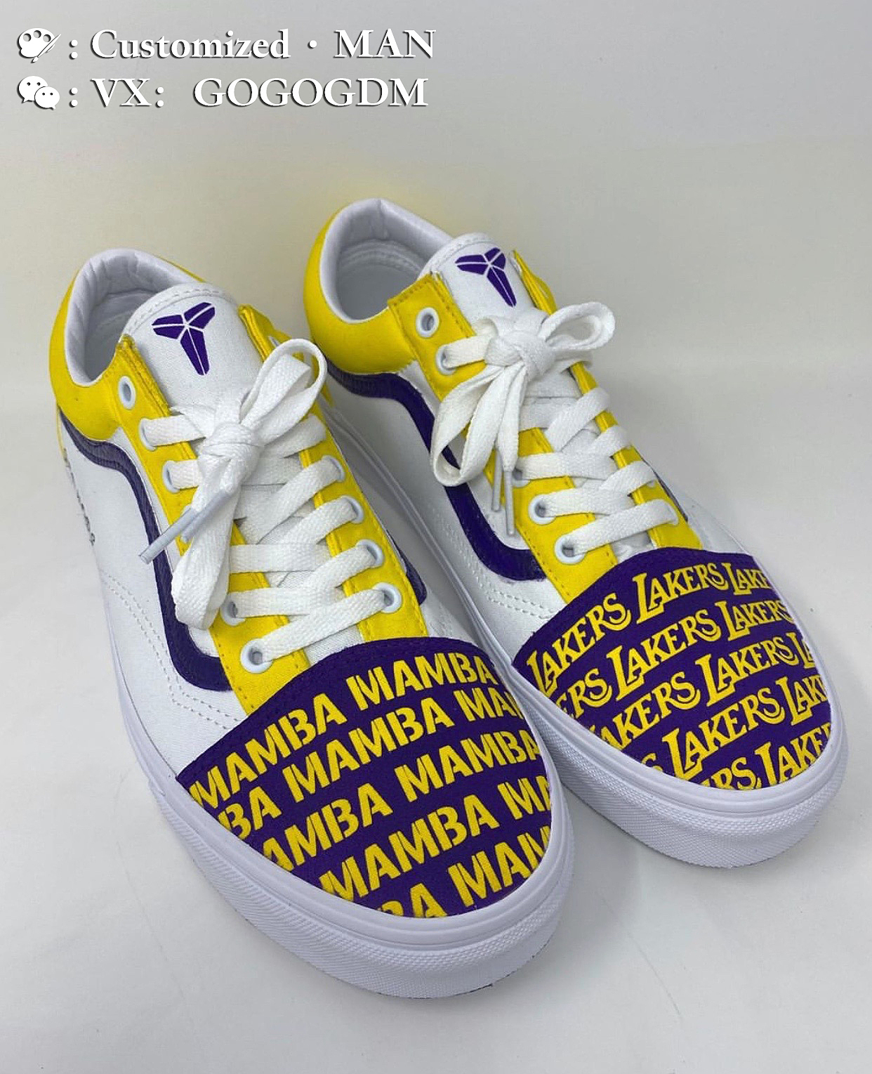 vans自由定制紫金配色824怀念科比