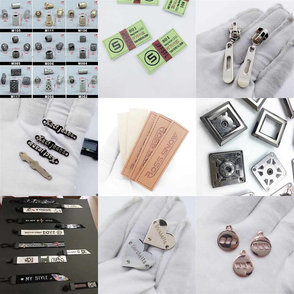拉头定制服装金属辅料拉链片金属牌子母扣铭牌吊坠生产