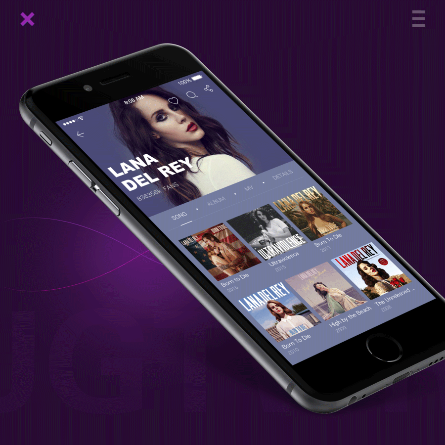 音乐APP-概念设计（图ZNzQwNzI2OTI=） - APP界面 - 站酷设计师绝命图师原创素材 - 站酷ZCOOL