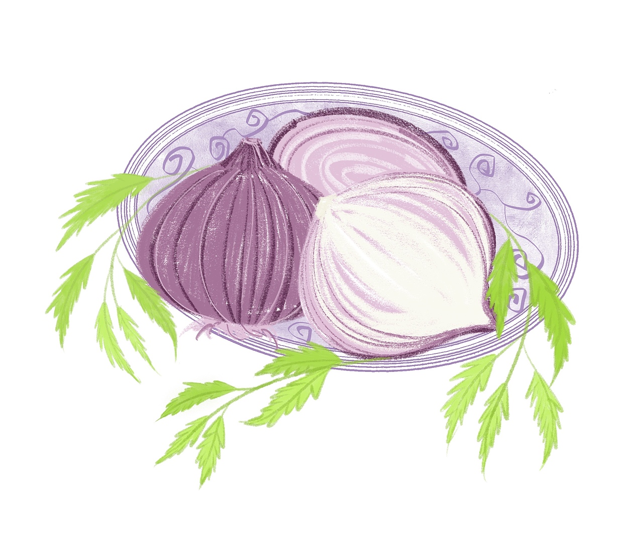 洋葱画起来挺有意思的（图ZMjcyODk3MTQ4） - 艺术插画 - 站酷设计师闫柯原创素材 - 站酷ZCOOL