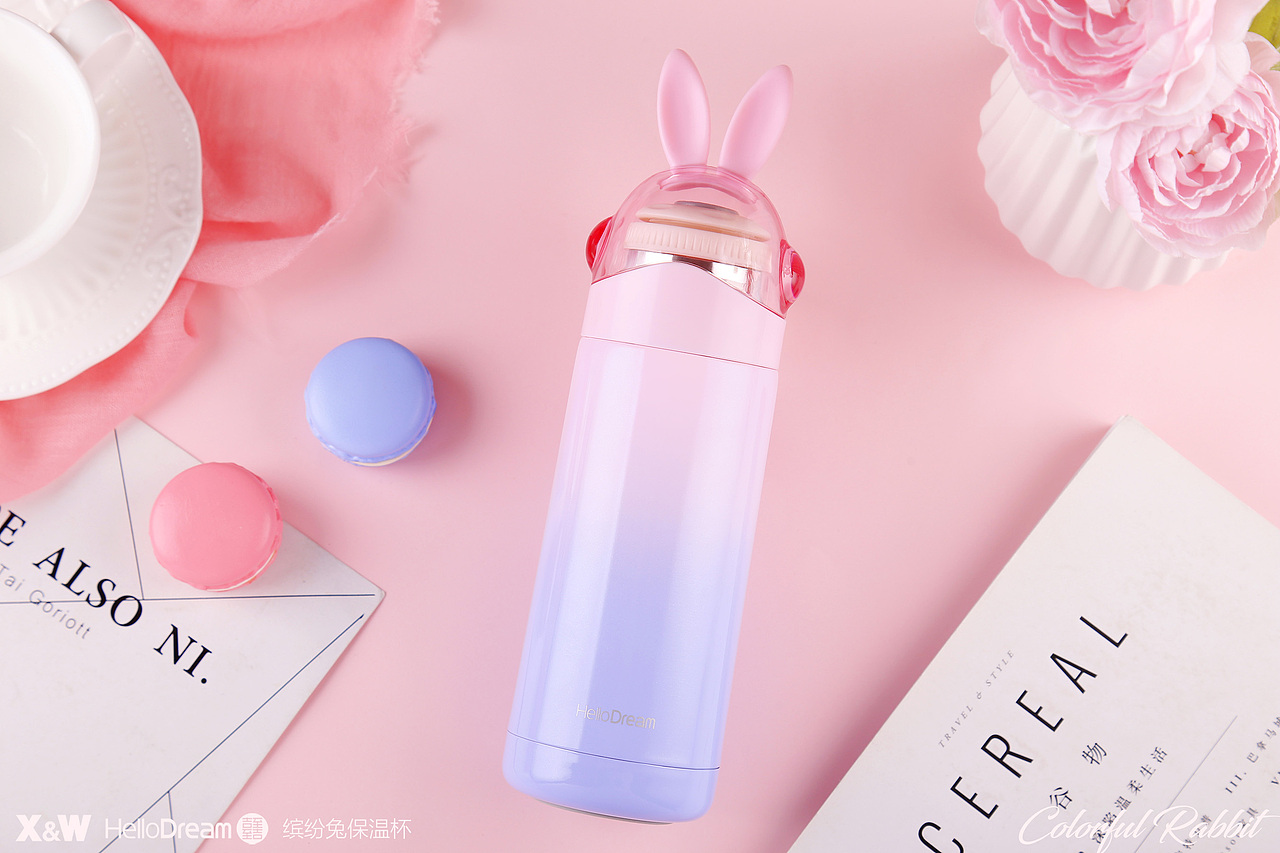 HelloDream【缤纷兔保温杯】官方产品拍摄图（图ZMTA5MzYzOTY4） - 产品摄影 - 站酷设计师上诚HelloDream原创素材 - 站酷ZCOOL