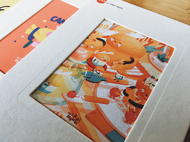 康师傅礼盒插画