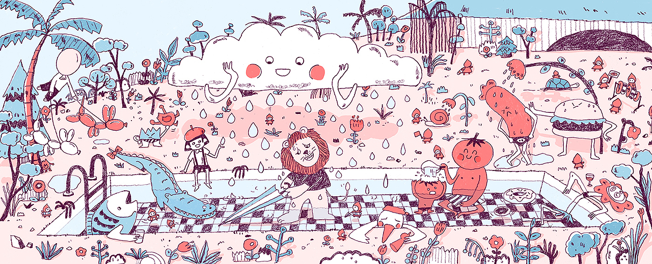 儿童/绘本插画《无名岛》（图ZMjM5MDM0ODI0） - 绘本 - 站酷设计师插画师丢丢原创素材 - 站酷ZCOOL