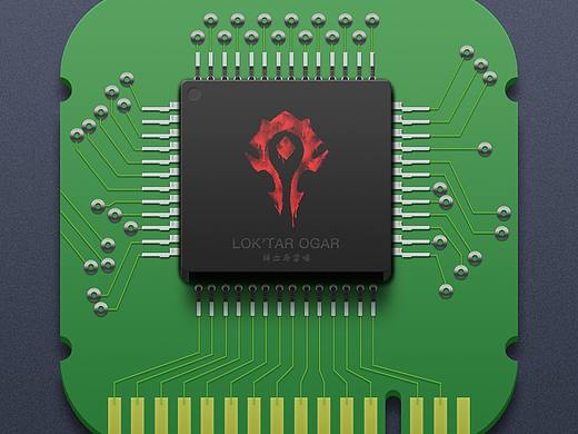 兴趣之作-电子芯片（个人主页-ZMzkyMTQ0MDQ=） - 图标 - 站酷设计师藏宝海湾的海原创素材 - 站酷ZCOOL