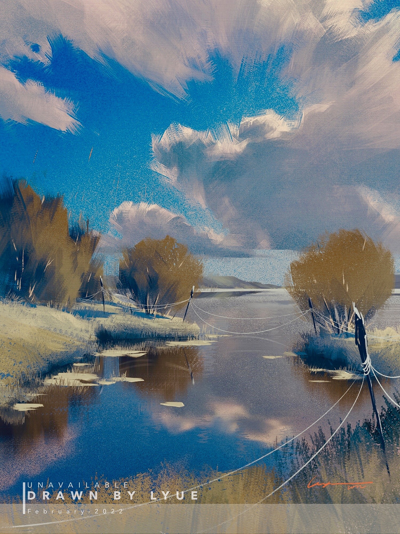 iPad风景插画合集（2022.03）（图ZMjkxMDIwMDI0） - 艺术插画 - 站酷设计师厘鱼Lyue原创素材 - 站酷ZCOOL
