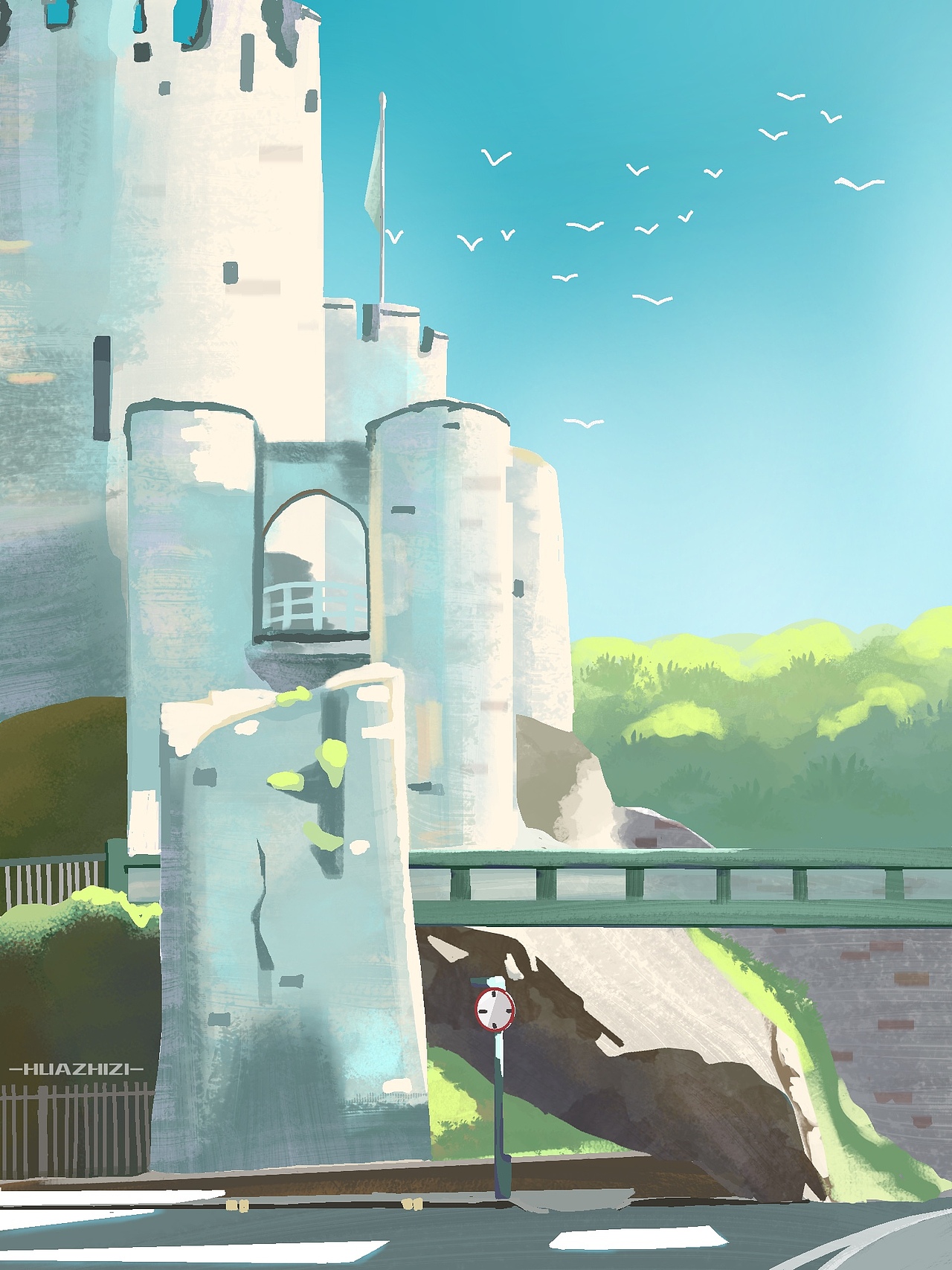 近期场景色彩练习作品：有一点进步那也是很棒的（图ZMjY2NzYyNTA0） - 创作习作 - 站酷设计师花栀子吖原创素材 - 站酷ZCOOL
