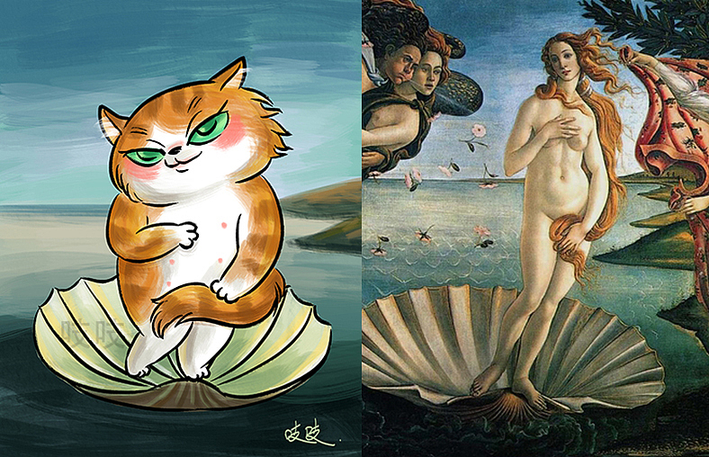 猫界名画整理合集（图ZODEzMjIwMTY=） - 创作习作 - 站酷设计师zhizhi吱吱原创素材 - 站酷ZCOOL