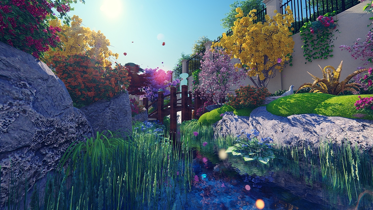 绿谷云溪花园（图ZMjMwNDI5NjY4） - 景观设计 - 站酷设计师祥根原创素材 - 站酷ZCOOL