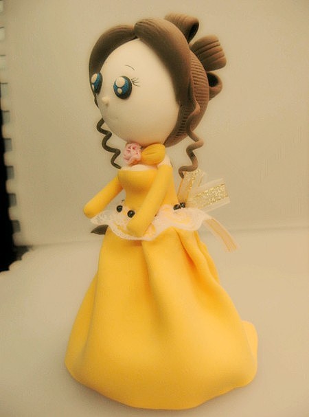 纸粘土作品公主系列