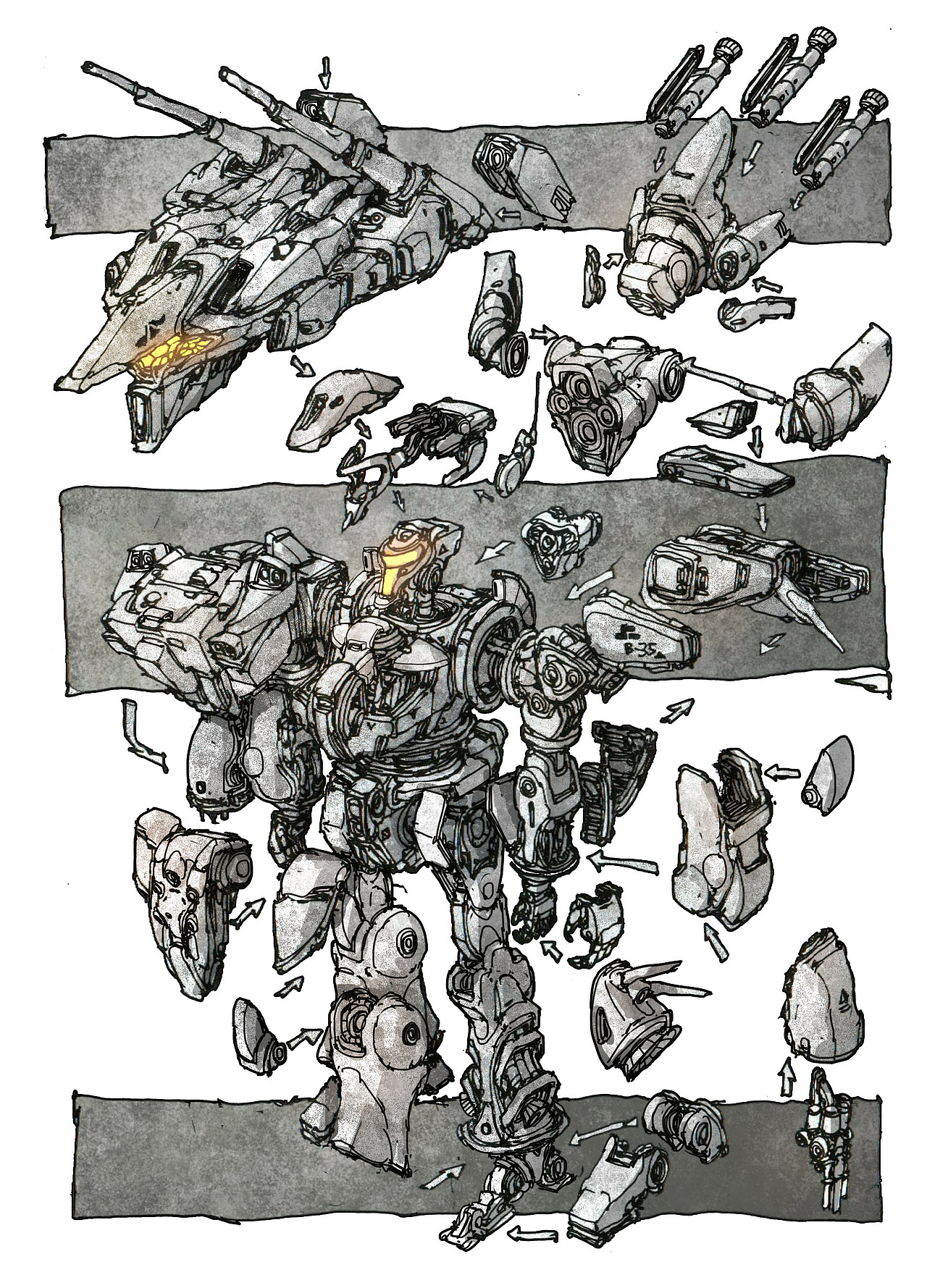 给《机甲概念设定解析》做的图(1)(100图慎入)