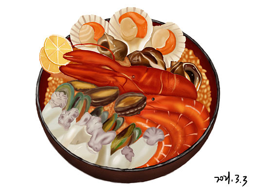 临摹美食