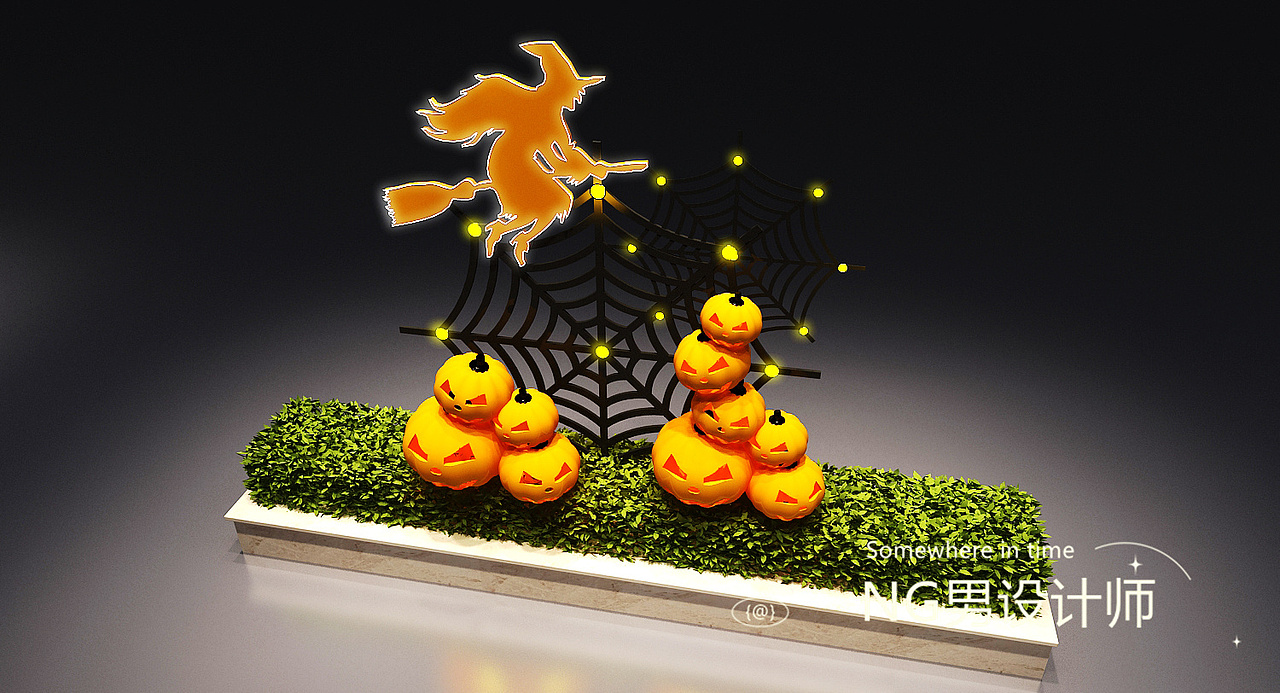 长隆万圣节南瓜主题设计3D效果图（图ZMjc4NzI5NDAw） - 场景 - 站酷设计师3D设计师NG男原创素材 - 站酷ZCOOL