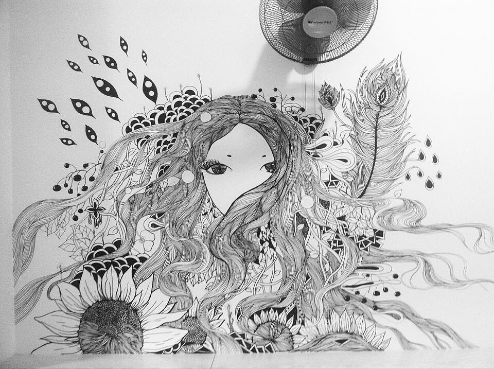 三年前的墙绘（图ZNjMzNTg2MDg=） - 艺术插画 - 站酷设计师橘汁糖原创素材 - 站酷ZCOOL