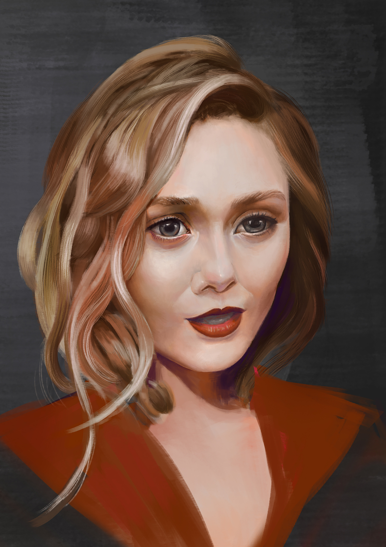 绯红女巫头像练习|插画|创作习作|设计猎者_原创作品-站酷zcool