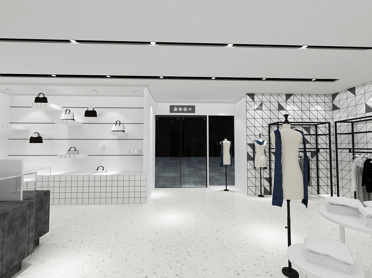 三宅一生服装店设计 工装设计 效果图设计 3d设计（图ZMjA5NTE1MzEy） - 建筑/空间 - 站酷设计师pepper1110原创素材 - 站酷ZCOOL