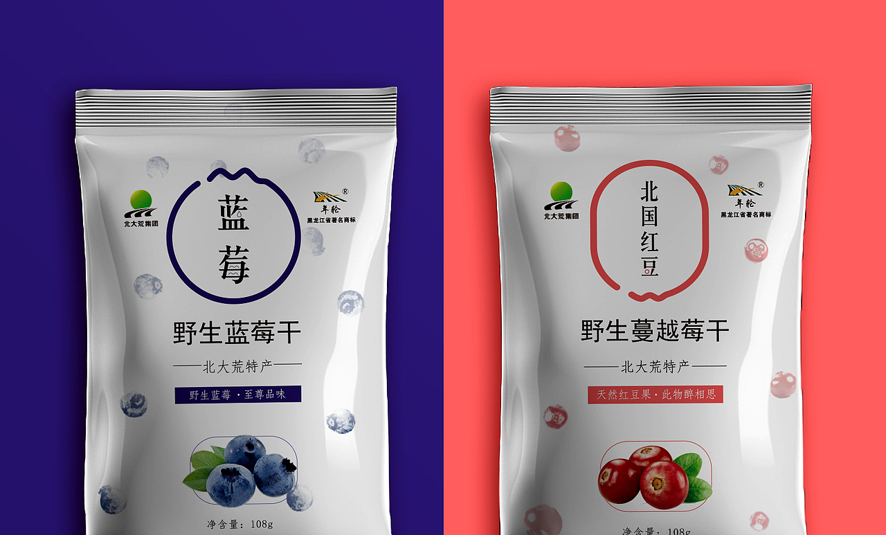 北大荒蔓越莓/蓝莓-干果包装（图ZMTM5OTY2NzI4） - 包装 - 站酷设计师Panda潘大原创素材 - 站酷ZCOOL