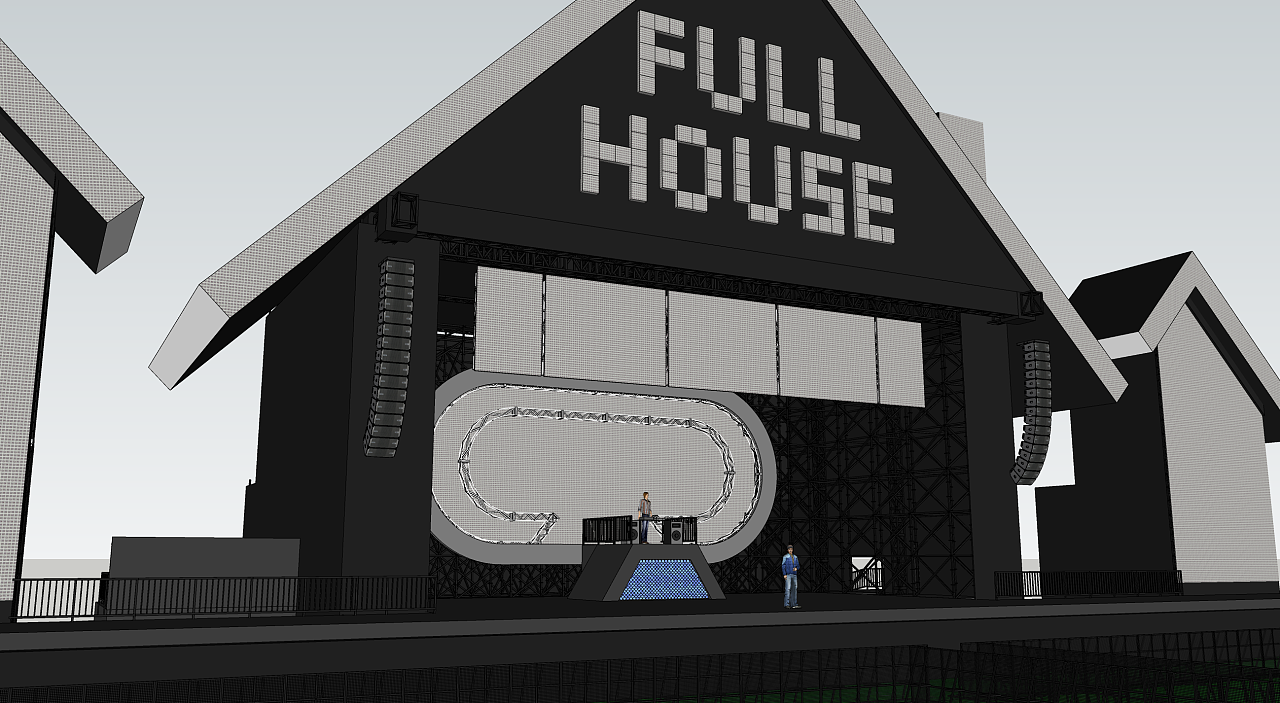 fullhouse满堂音乐节|空间|舞台美术|咕咕咕z - 原创作品 - 站酷