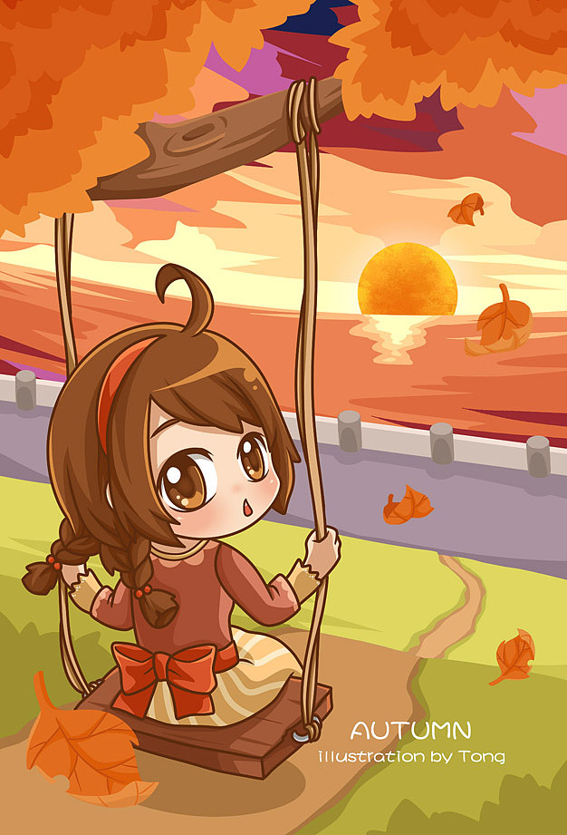 【许小瞳原创】春夏秋冬四季款明信片套装（图ZMTg4NzcyMTY=） - 商业插画 - 站酷设计师许小小小瞳原创素材 - 站酷ZCOOL