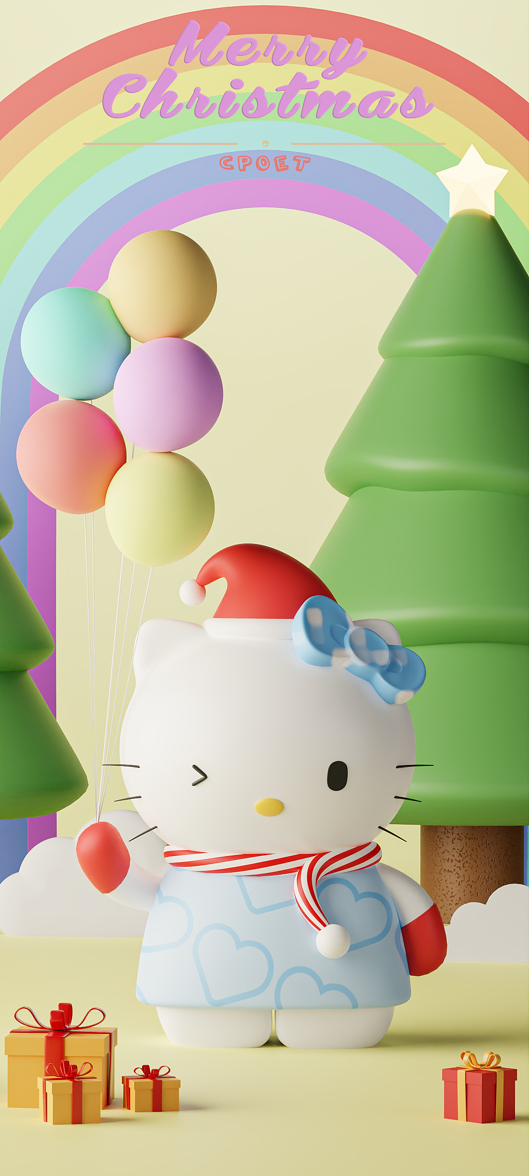 hello kitty 圣诞节动画