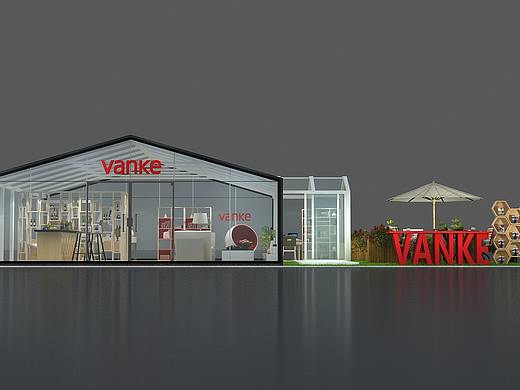 3D效果图展会展厅舞台美陈设计