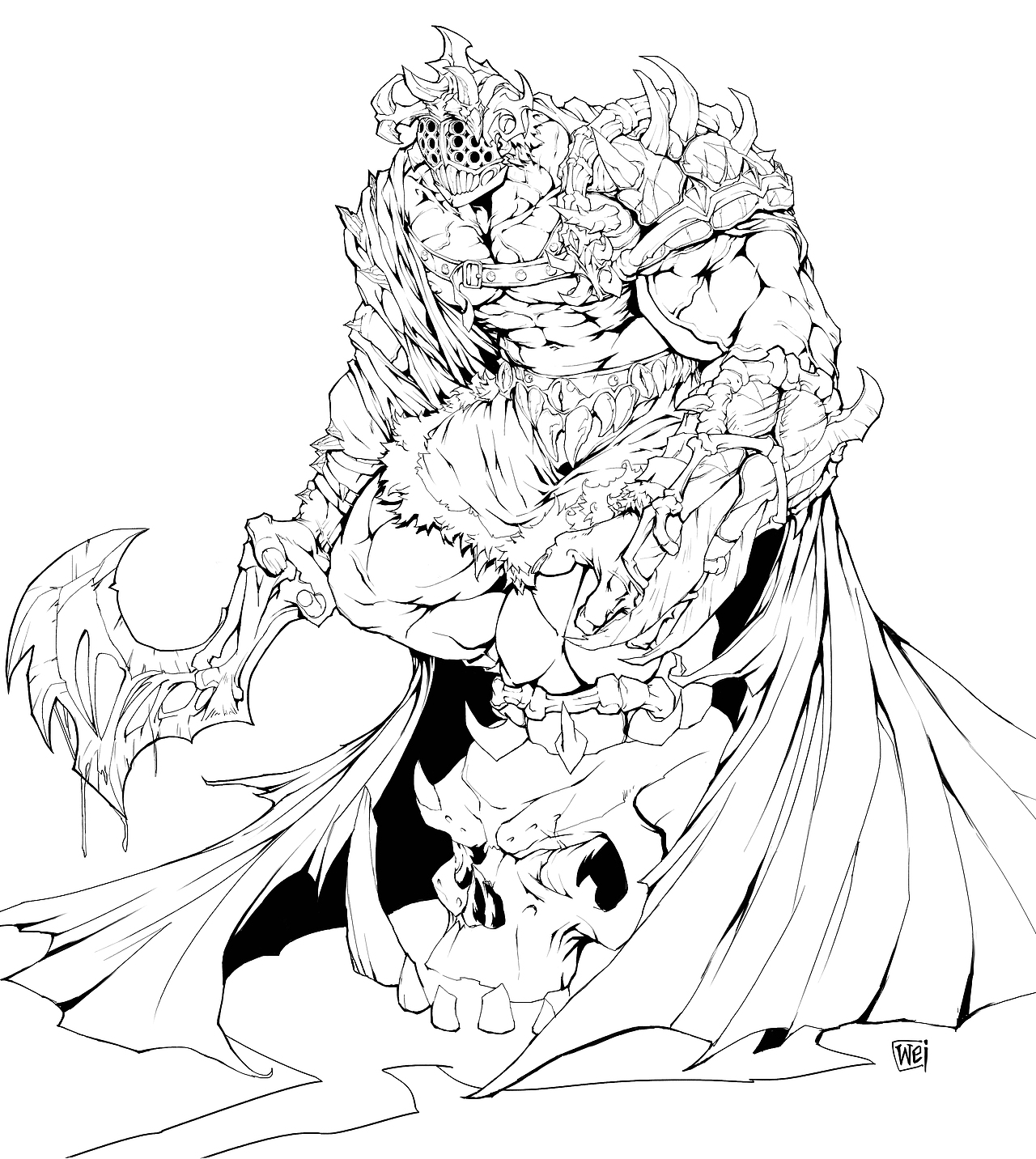 屠夫|插画|概念设定|malowe_原创作品-站酷zcool