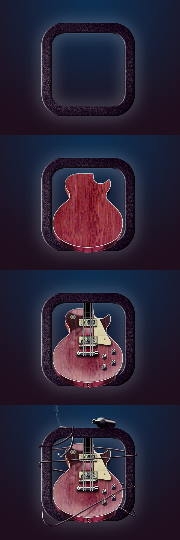 临摹icon:音乐吉他