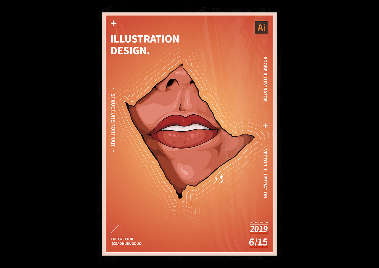 矢 量 / 练 习（图ZMjQ2NTYxODUy） - 艺术插画 - 站酷设计师小虎多多原创素材 - 站酷ZCOOL