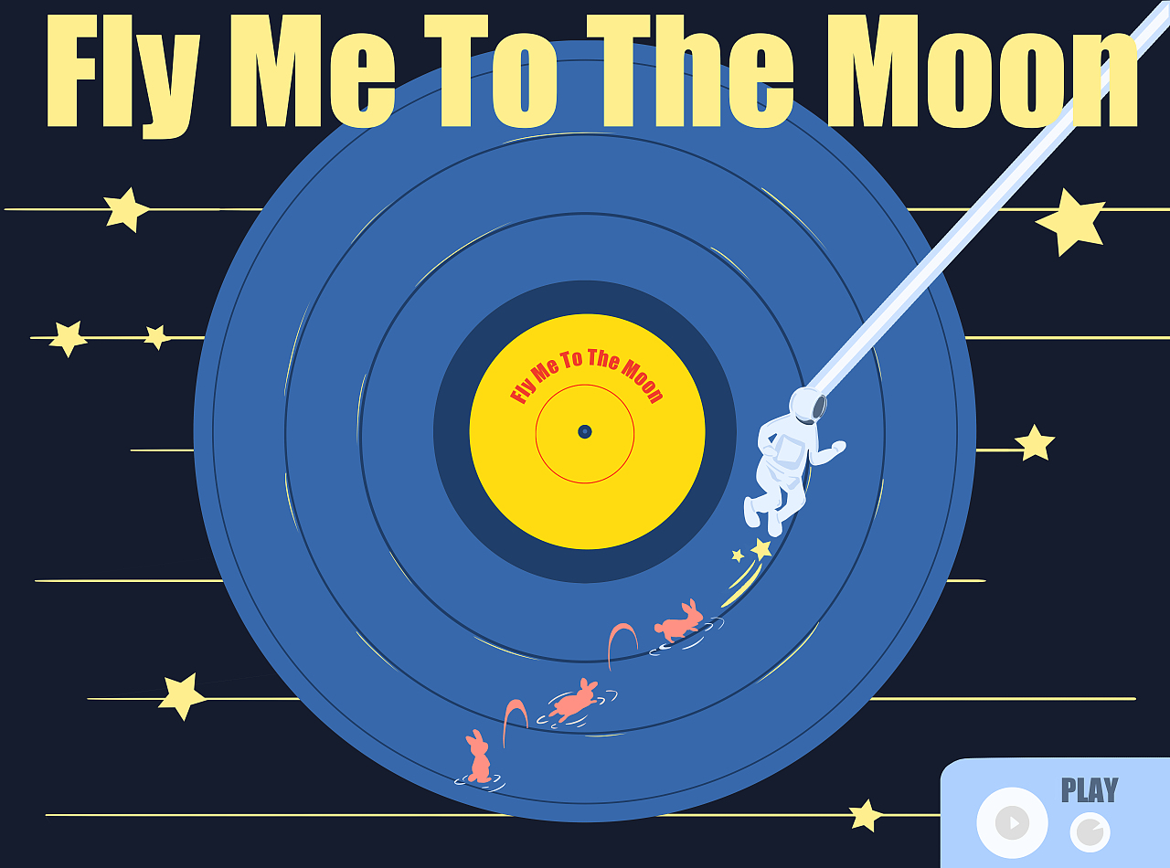 《宇宙唱片》H5海报