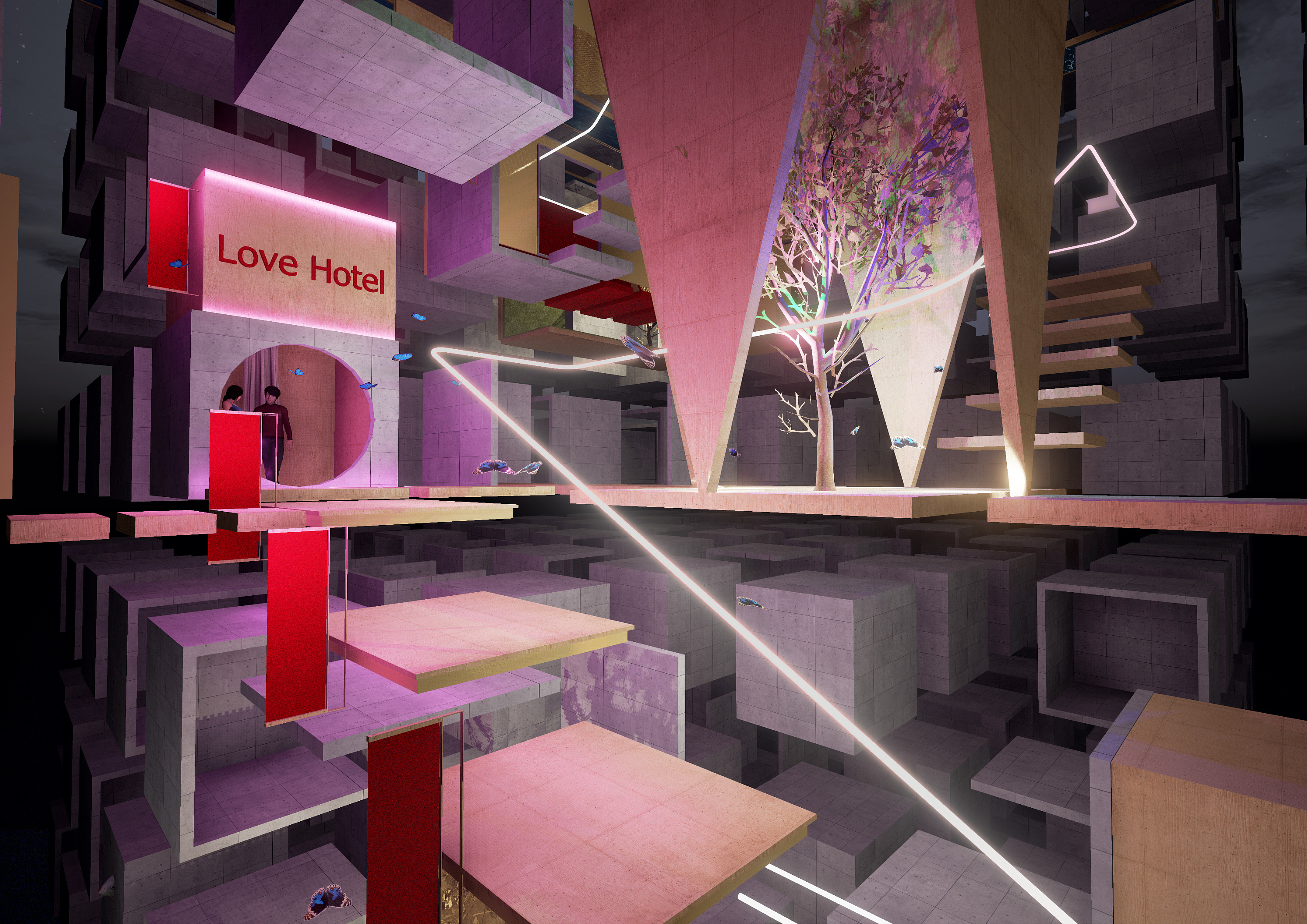 virtual space design —— 解构诗歌空间设计