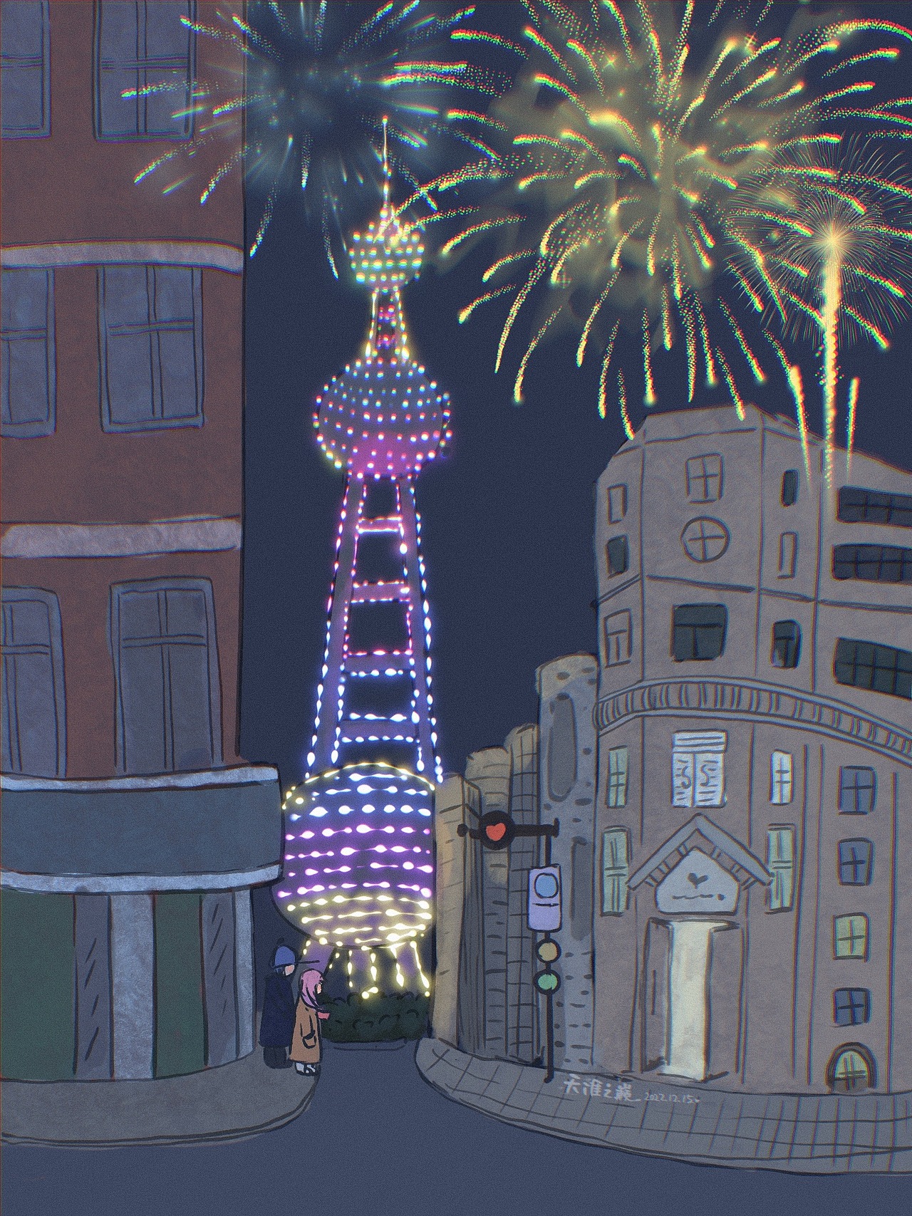 以簡單的心，赴生活的約 | 手繪城市-魔都（1-12/365）（圖ZMzI1OTg3MDE2） - 創(chuàng)作習(xí)作 - 站酷設(shè)計(jì)師畫畫滴天涯原創(chuàng)素材 - 站酷ZCOOL