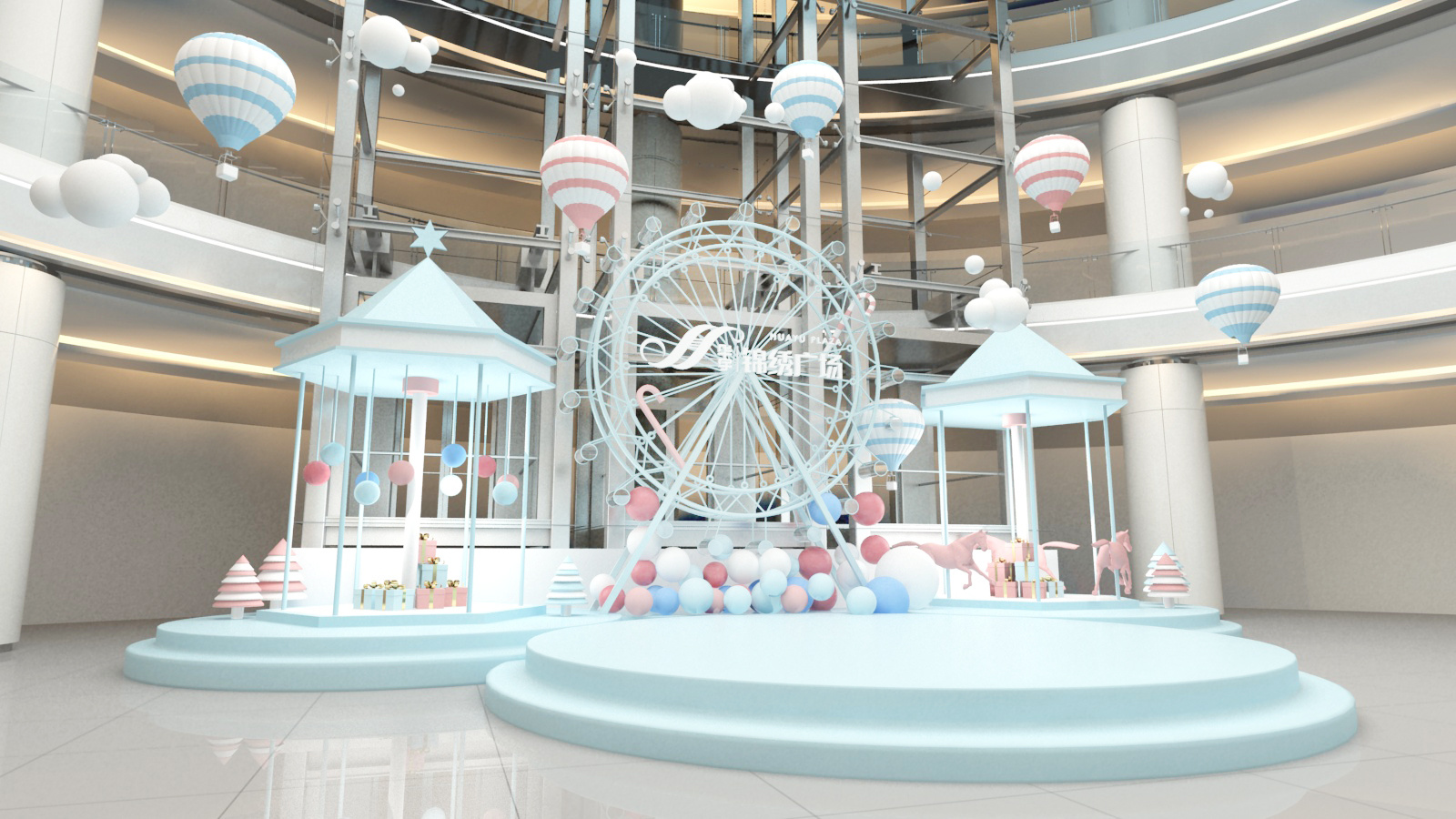 华宇景秀中庭美陈