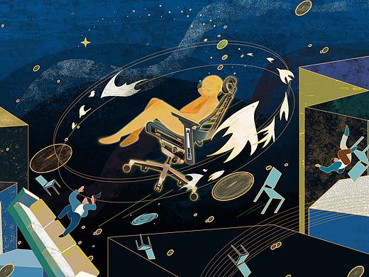 拒絕紛擾，獨立思考/MXRY/（個人主頁-ZNDAyODg2MTI=） - 商業(yè)插畫 - 站酷設計師喵星仁芽原創(chuàng)素材 - 站酷ZCOOL