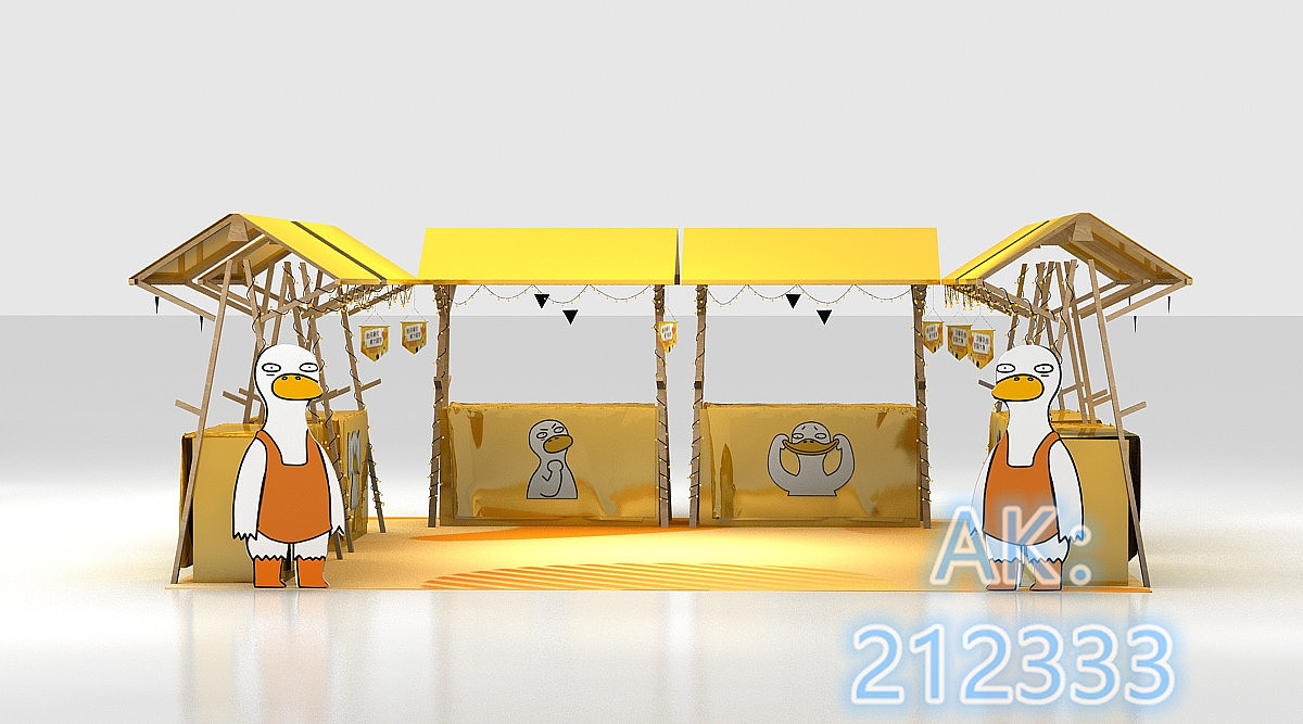 鸭力活动美陈3D设计效果图（图ZMjc0MjI5Mzg4） - 场景 - 站酷设计师AK212原创素材 - 站酷ZCOOL