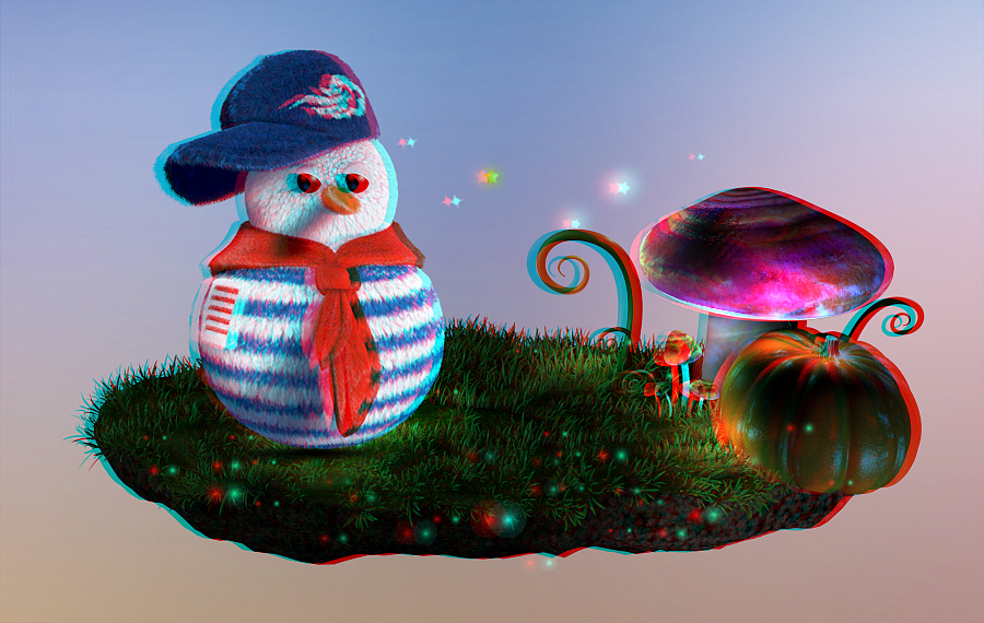 红蓝3D图 (｡◝‿◜｡)