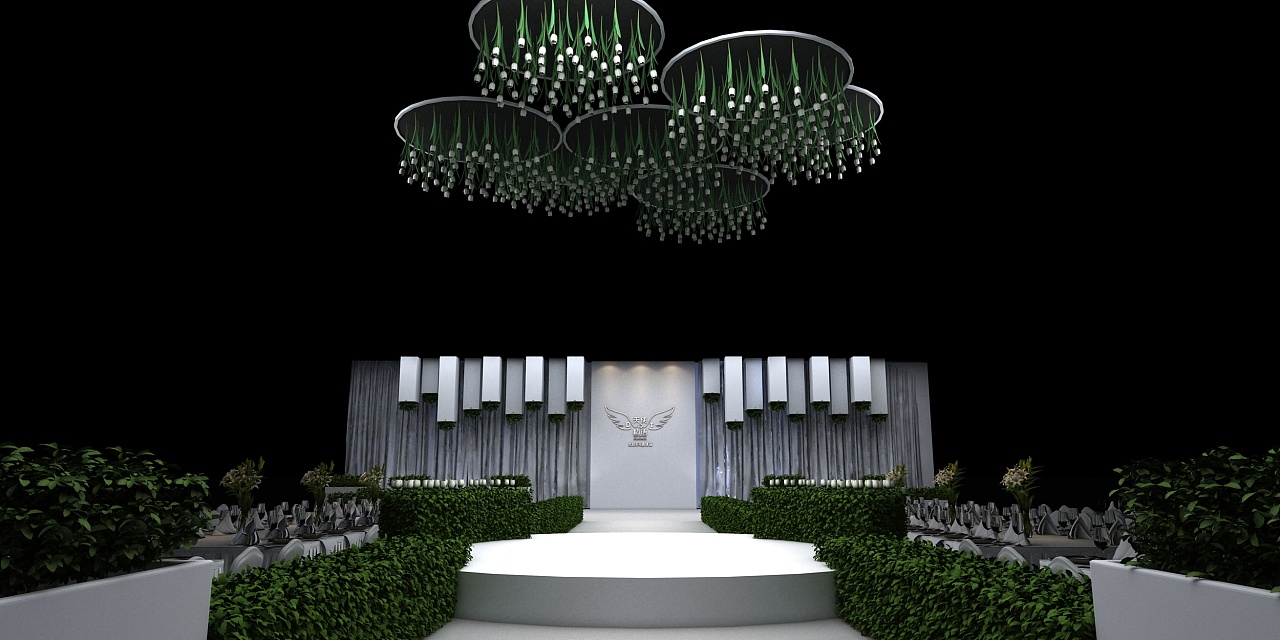 简洁绿植婚礼|空间|舞台美术|lily1213371725 - 原创作品 - 站酷