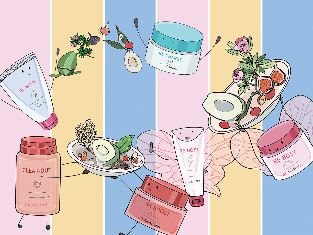 #my CLARINS 寻找天然好食肌# 签订契约变成美肌少女吧