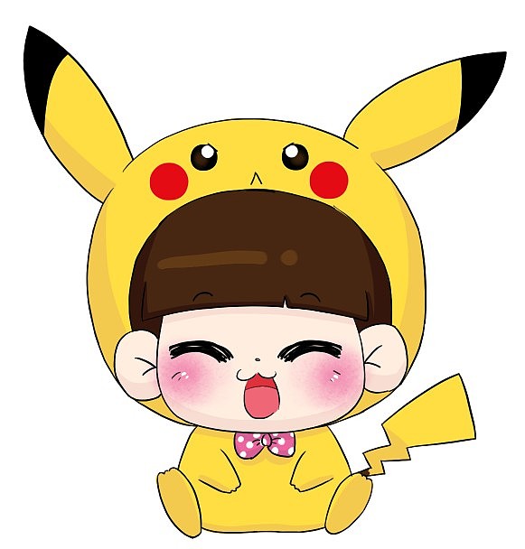 19.今天也要画画!画只大大的皮卡Q,bi ga bi,bi ga Q~