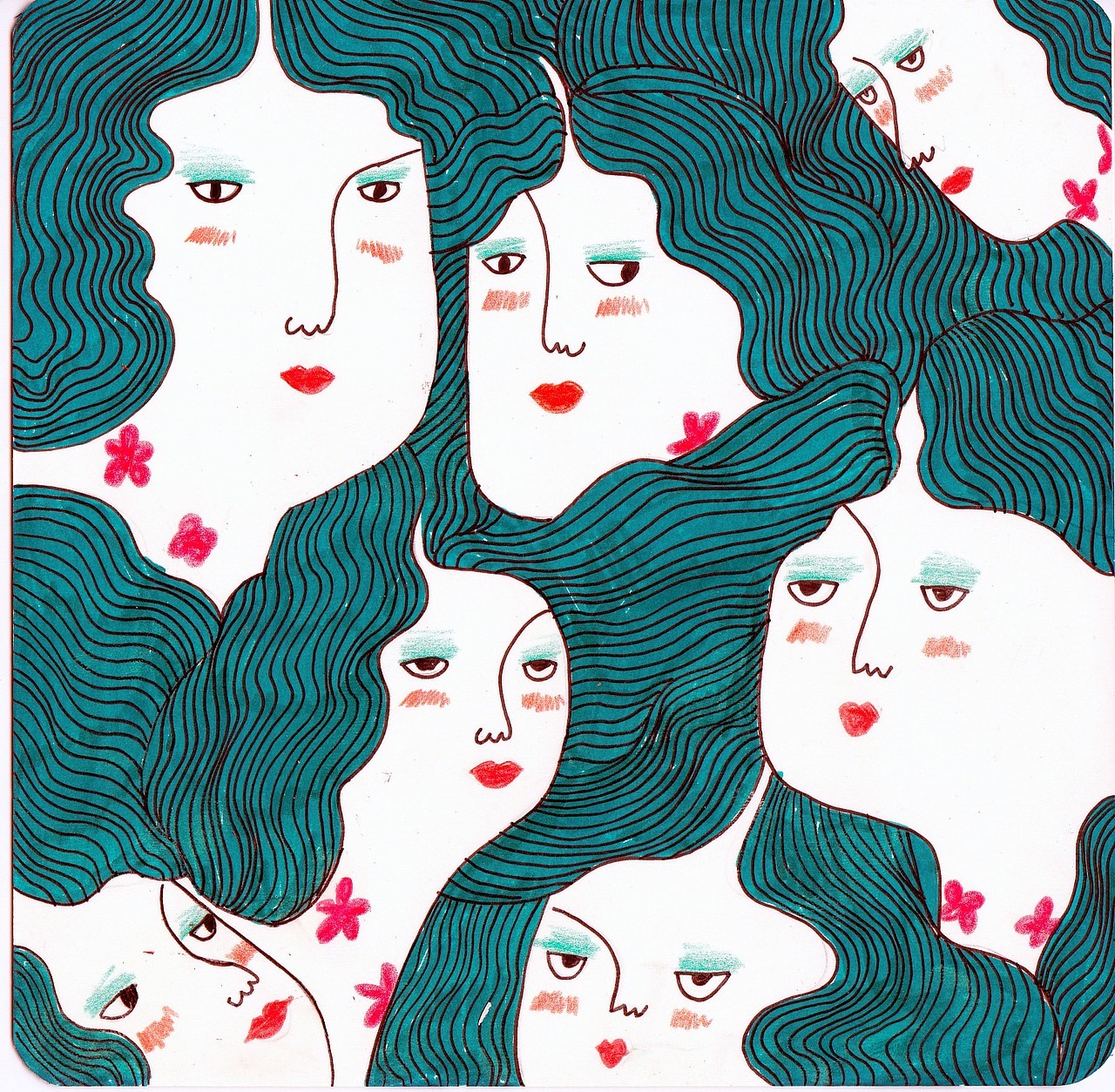 一张卡片画，原创。