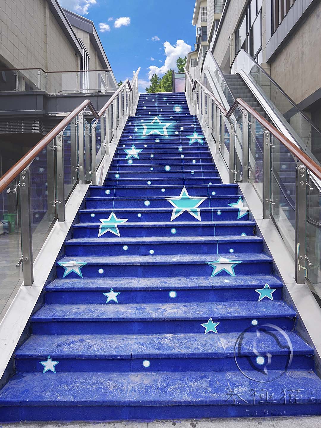 泰极猫墙绘重磅打造完美阶梯美化篇(二)