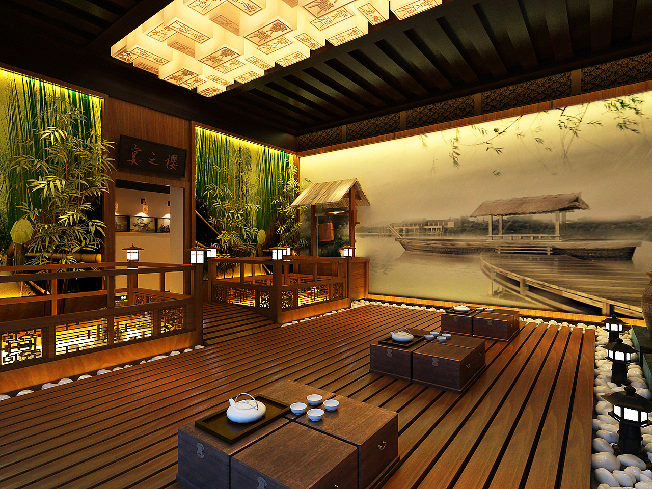 黑耀空间-樱之宴（图ZNDY1NDg3ODA=） - 家装设计 - 站酷设计师小暗神原创素材 - 站酷ZCOOL