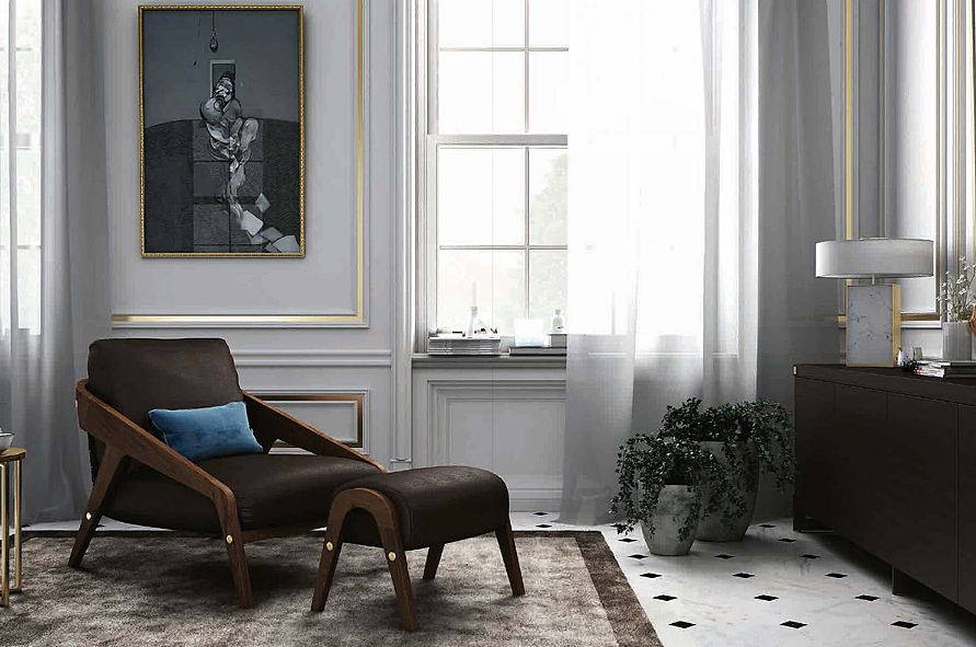 拥有坚定的独特性的优雅BLACK TIE家具