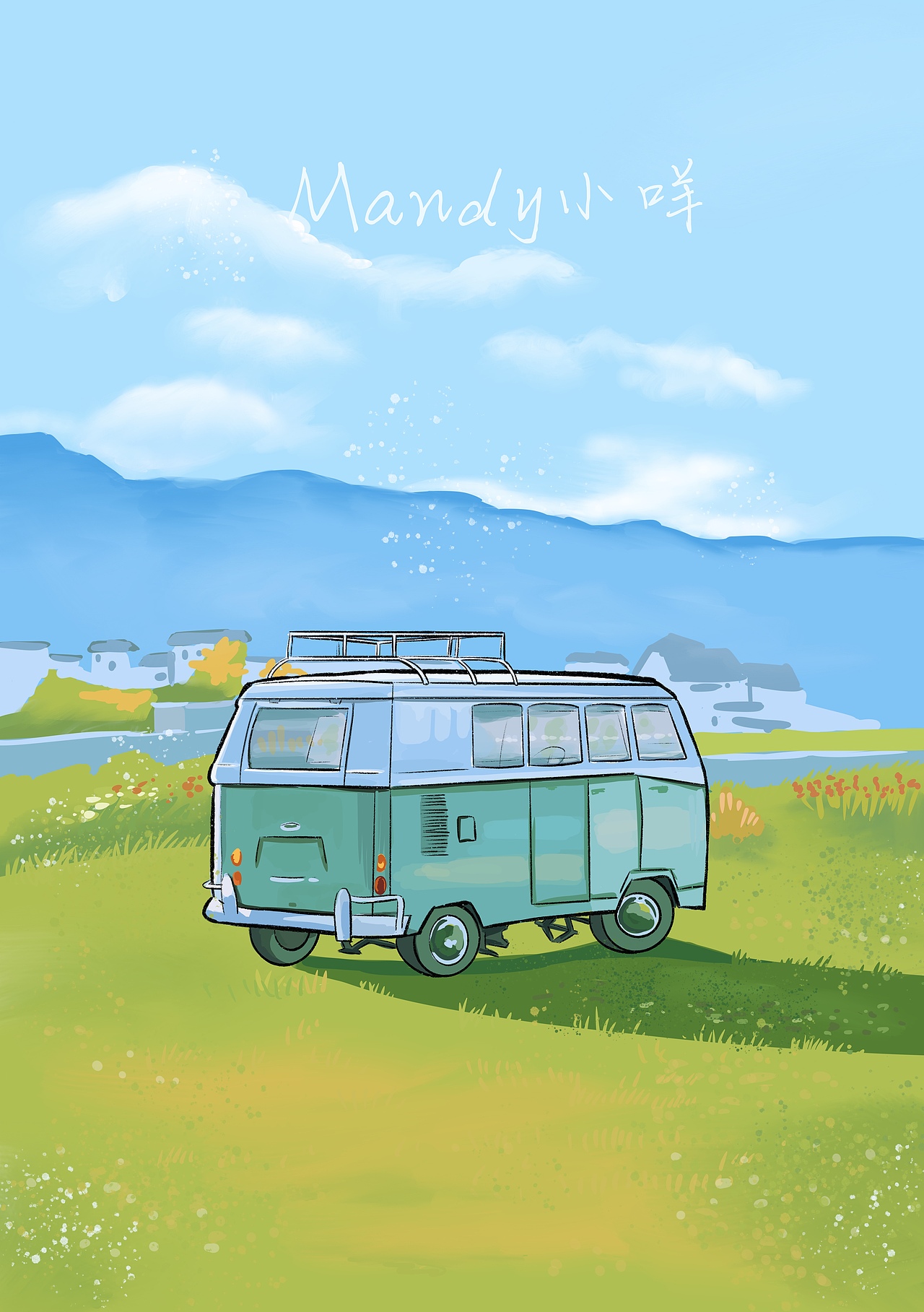 夏天的风（图ZMzA1MzIwMjAw） - 商业插画 - 站酷设计师司梦小咩原创素材 - 站酷ZCOOL