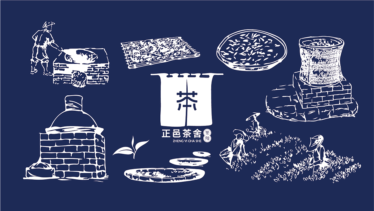 正邑茶舍 logo提案