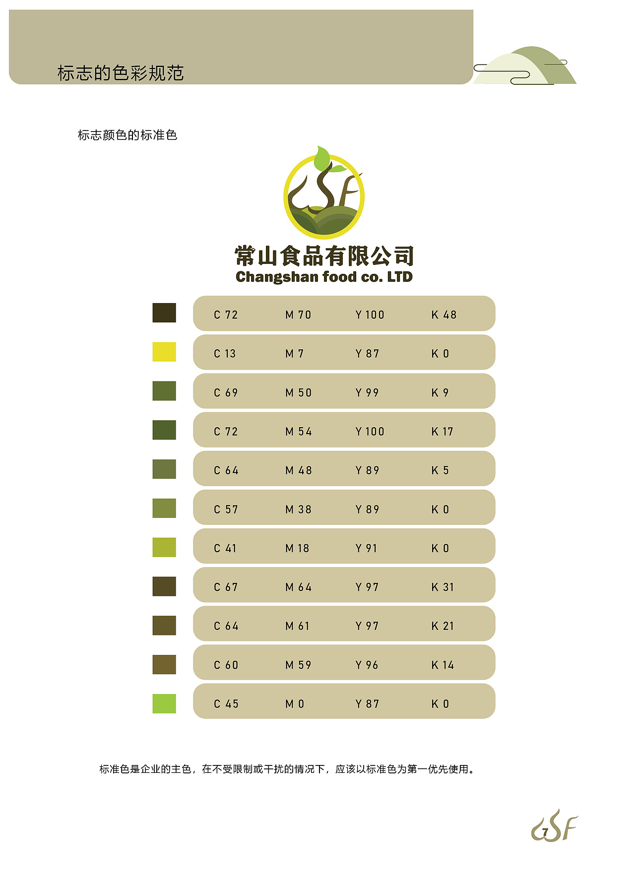 常山食品有限公司企业形象设计