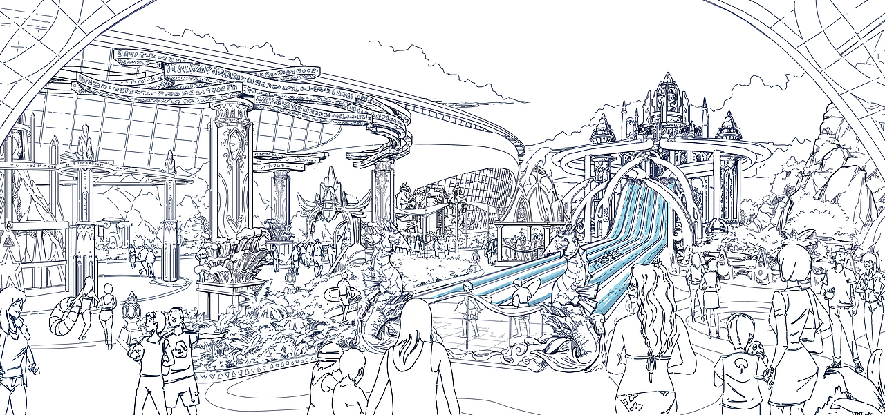 主题乐园包装场景设计