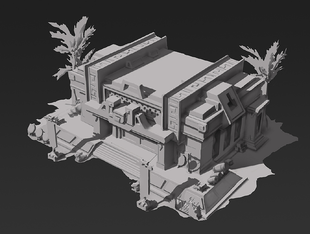 【铁皮人CG艺术】场景班光影体块设计练习（非商用）（图ZMjUyNjU1MjE2） - 概念设定 - 站酷设计师铁皮人CG艺术原创素材 - 站酷ZCOOL