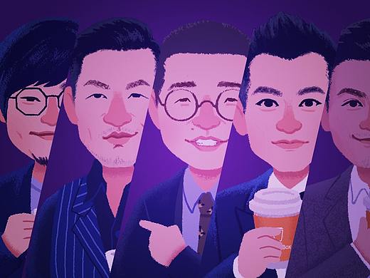 连咖啡口袋咖啡馆H5插画