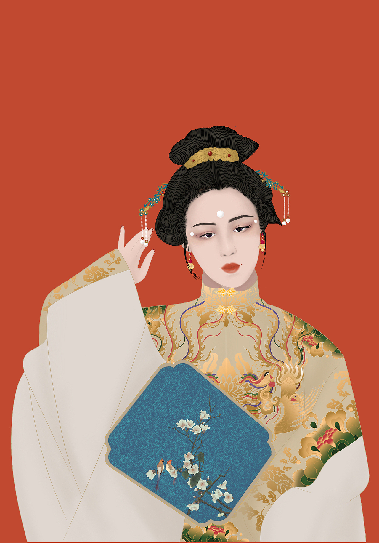 华籍美人图习作